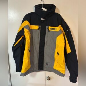 Vintage Spyder Entrant GII Yellow Ski Jacket w/ Hood Men's Medium